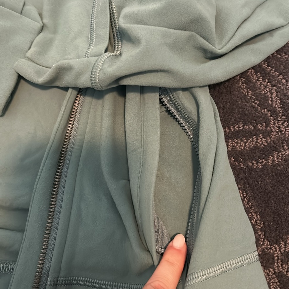 lululemon athletica Sage Green Full-Zip Hooded Jacket - Picture 3 of 5